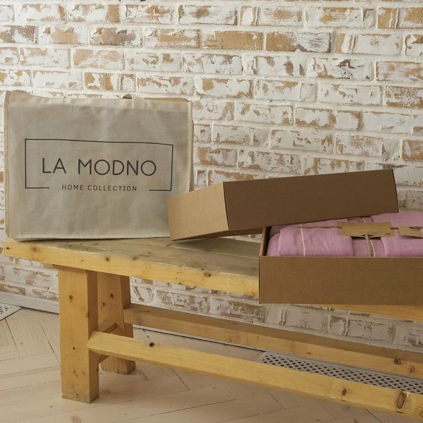 Комплект постельного белья 200х220 LA MODNO MASSIMO PINK hr-ln200206 фото