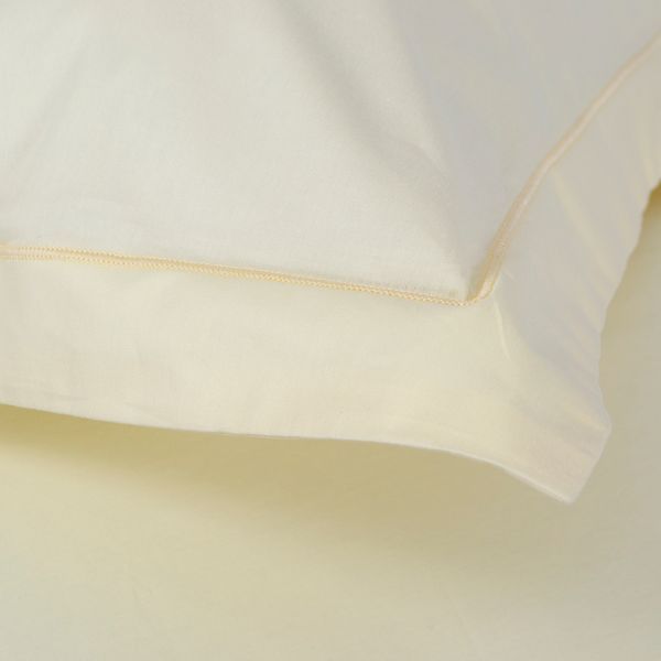 Наволочки из сатина Lotus Home - Dakota Modern масляно-жёлтый 50x70+5 (2 шт) svt-2000022351515 фото
