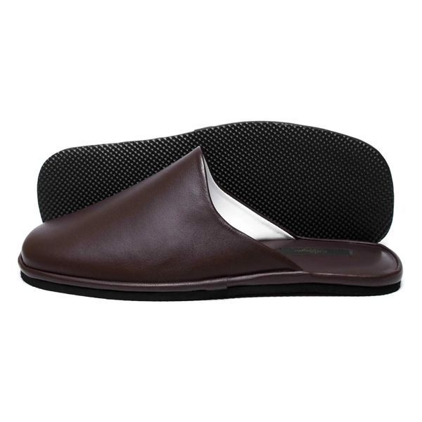 Тапочки мужские Pellagio 120 Кожаные Nappa Pellagio-120-Коричнева_напа-45р фото