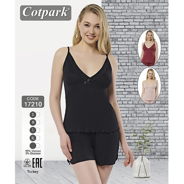 Піжама жіноча Cotpark 17210 Трикотаж Шорти + Майка Pigama-112-S фото