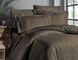Комплект постільної білизни First Choice Jacquard Satin Amore JS-216-Amore-Brown-Євро фото 1