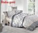 Постельное белье сатин полуторное Altinbasak risha gold, Золотой, Полуторный, 160x220 см, 50x70 см + 70x70 см