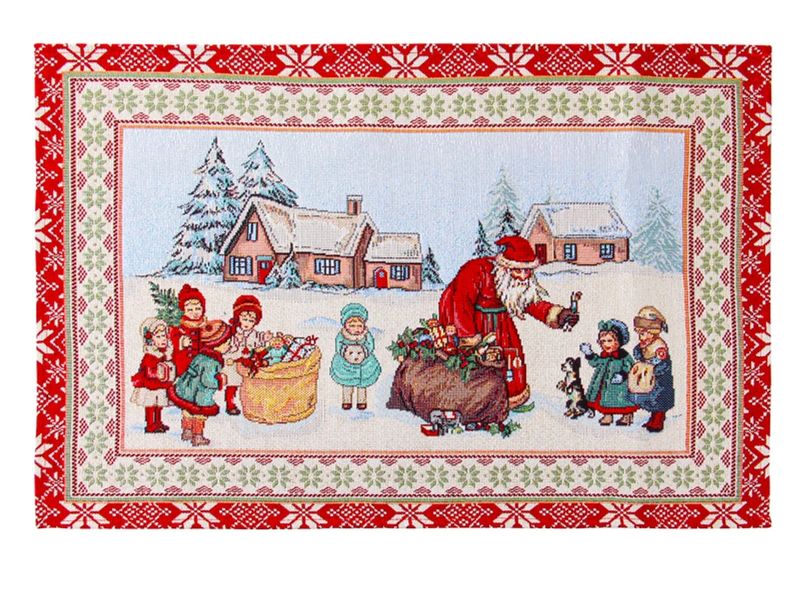 Новогодняя салфетка Lefard HOME TEXTILE Гобелен HIVER 35х50 см p_s_k_716-123 фото