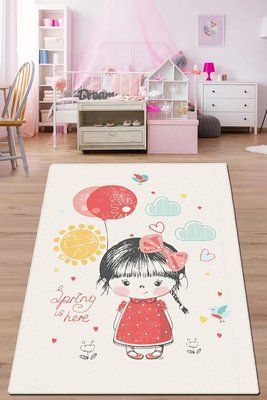 Коврик в детскую комнату Spring, Белый, 100x160 см CH_110024245 фото