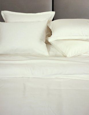 Комплект постільної білизни LUXURY LINENS Cecilia Tencel IVORY 100% тенсел Двоспальні luli2300064 фото