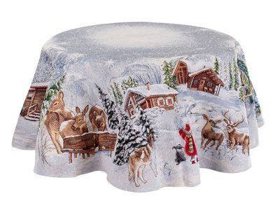 Скатерть гобеленовая КРУГ "BERNARD LUREX" lefard_732-270 фото