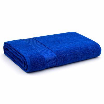 Полотенце махровое Сатин Aisha 400 г/м2, Синий, 100x150 см d-c412v-jeans фото