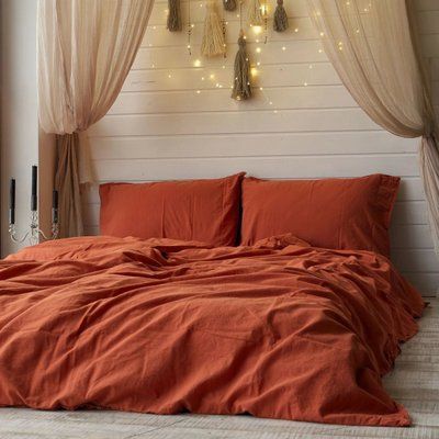 Комплект постельного белья 200х220 LIMASSO MECCA ORANGE STANDART hr-ln800240 фото