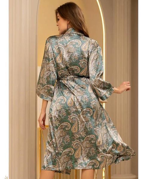 Довгий халат-кімоно Mia-Amore DONATELLA 3129 Натуральний шовк Mia-Amore_3129_L/XL фото