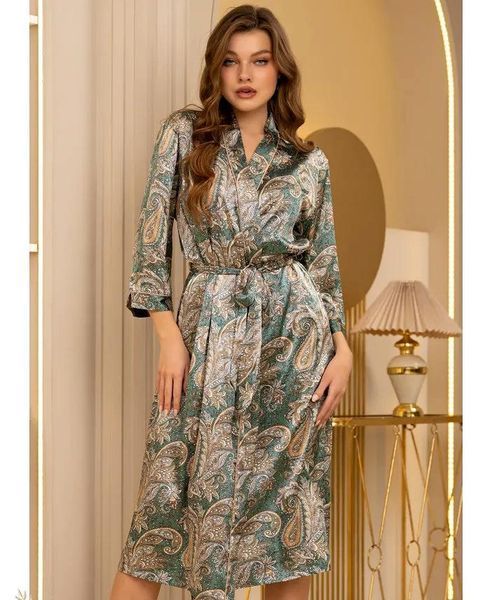Довгий халат-кімоно Mia-Amore DONATELLA 3129 Натуральний шовк Mia-Amore_3129_L/XL фото