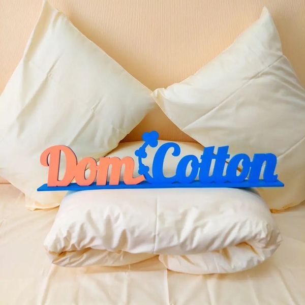 Набір наволочок Dom Cotton сатин кремовий (2 шт) d-c5001v-cream фото
