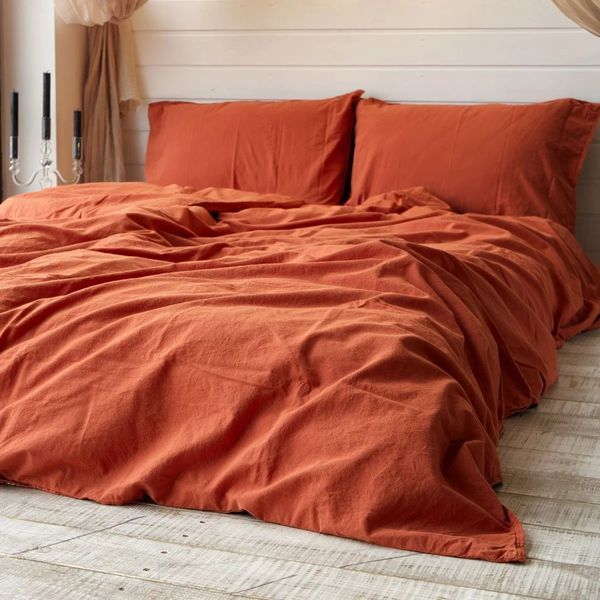 Комплект постельного белья 200х220 LIMASSO MECCA ORANGE STANDART hr-ln800240 фото
