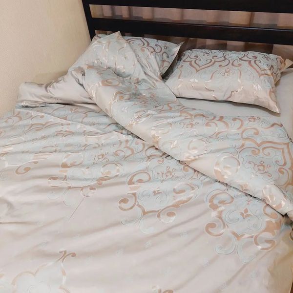 Постельное белье Dom Cotton Сатин жаккард 23003 бежеве d-c6224v фото