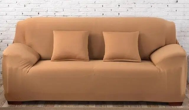 Чохол на 2-місний диван Homytex Однотонний 145х185 см 6-12156 фото