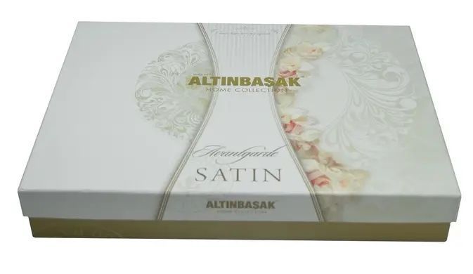 Постільна білизна сатин полуторна Altinbasak risha pembe m013419 фото