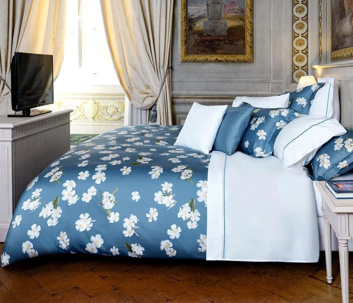 Постельное бельё сатин принт Signoria Firenze Frangipani Евро 200х220 см 270х290 см 50х70см (2шт) p_s_k_sf7908001033-1 фото