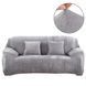 Набір велюрових чохлів на 4-місний диван + 2 крісла Diana Textile al2045-4set-Light-gray фото 2