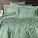 Комплект постельного белья First Choice Jacquard Satin Midas JS-217-Midas-Crepe-Green-Євро фото 4