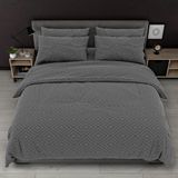 Постельное белье Love You Бязь Gold Ромб серый Евро loveyouhome_7380 фото