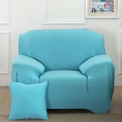 Чохол для крісла еластичний Homytex Блакитний 6-12201 фото