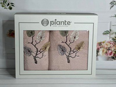 Piante Listik pudra 3D 2в1 бавовняні рушники Туреччина, Durul Sul-5793 фото