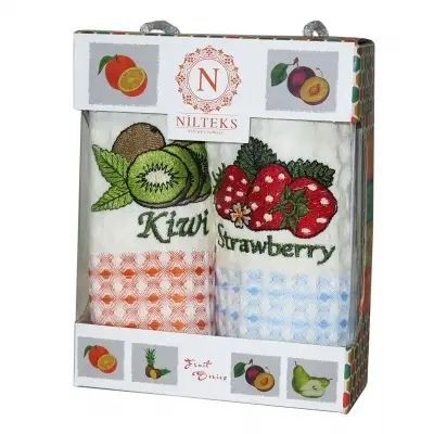 Набір кухня Nilteks Roma 2шт 35х50см (Фрукти-Roma) d-c5808v-fruits фото