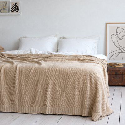 Покрывало LA MODNO WoolCotton Balance Champagne Beige, Бежевый, 220x240 см, Евро Макси hr-ln200428 фото