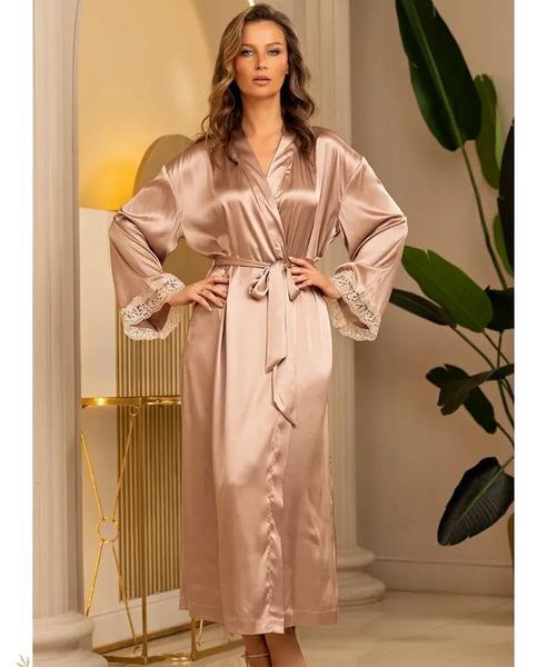 Женский длинный шелковый халат Mia-Amore "Даниель" 3879 Mia-Amore_3879_2XL/3XL фото