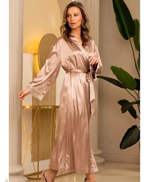 Женский длинный шелковый халат Mia-Amore "Даниель" 3879 Mia-Amore_3879_2XL/3XL фото