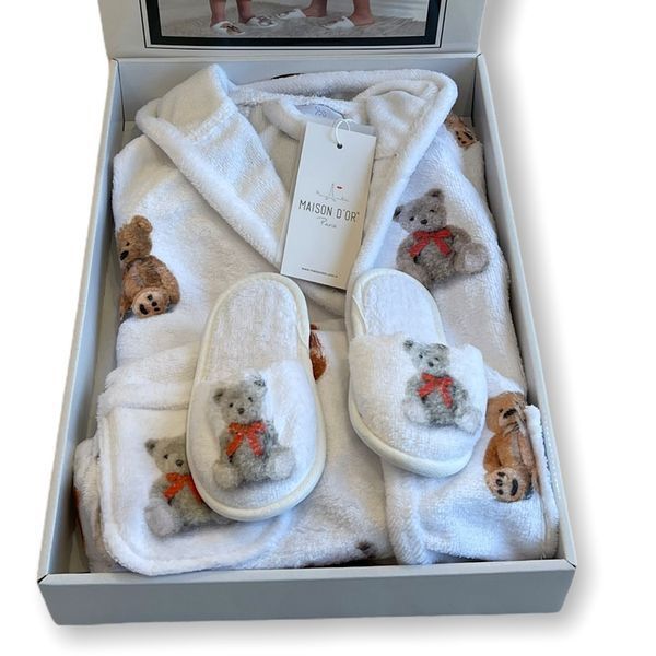 Детский халат Maison D'or Tobi Junior White хлопок Tobi-Junior-White-4 фото