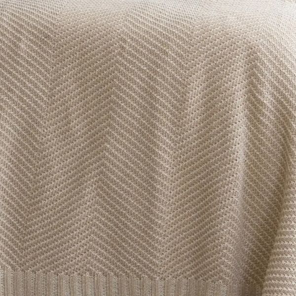 Покрывало LA MODNO WoolCotton Balance Champagne Beige, Бежевый, 220x240 см, Евро Макси hr-ln200428 фото