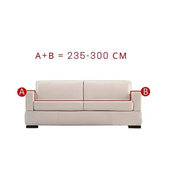 Водовідштовхувальний чохол на 4-місний диван трикотаж жатка Diana Textile al4883-235х300 фото