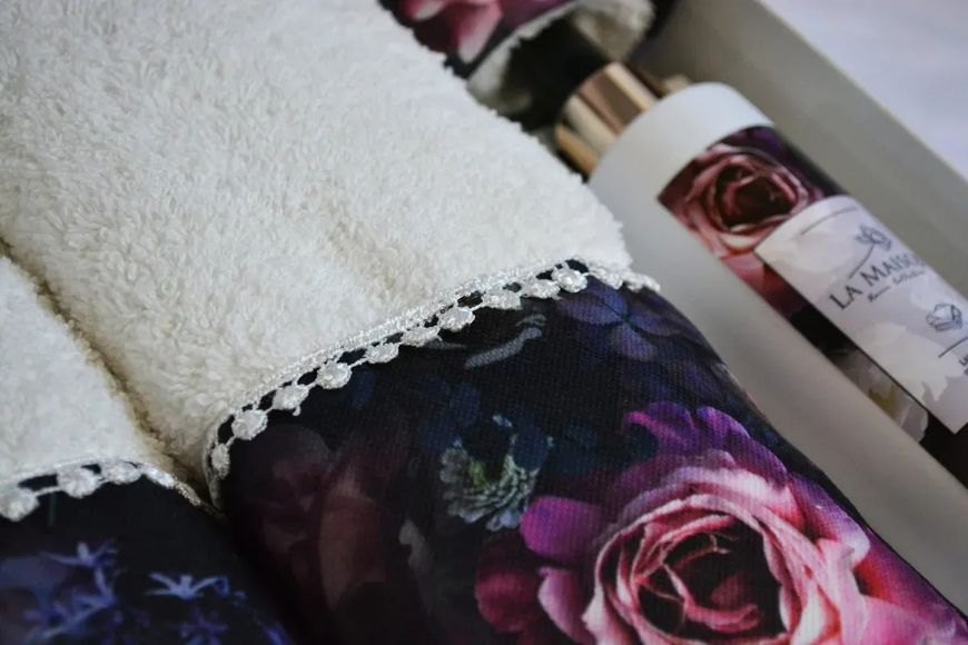 Набор полотенец с ароматом La Maison Violet Ekru (3шт) 3пр (30х50+50х90+70х140) см Набор LaMaison_30271.1 фото