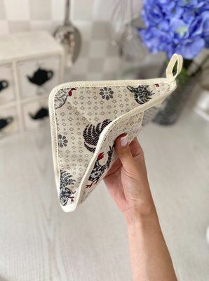 Прихватка кухонна гобеленова EDEN465B-PK20 Limaso, 20x20, Квадратна, Повсякденний, Без люрексу, 75% поліестер, 22% бавовна, 3% акрил, Гобелен lim_EDEN465-PK фото