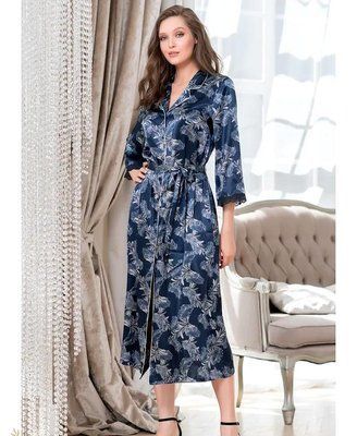 Шовковий жіночий халат на гудзиках Mia-Amore Ванесса 3779 Mia-Amore_3779_3XL фото