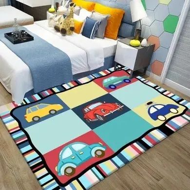 Детский ковер безворсовый Homytex Colors cars HT-85705 фото