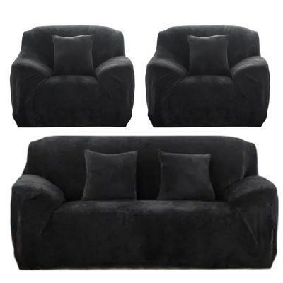 Чехол на диван + 2 кресла замша /микрофибра Homytex Ht-183034 фото
