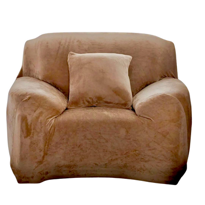 Защитный чехол на кресло Diana Textile Plush Velvet al2045-1-seater-90-140-brown фото