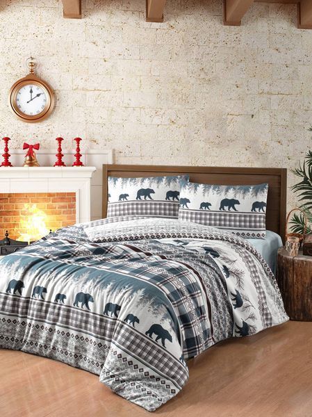 Комплект Flannel FLN-91 Cozy Green FLN-91-Cozy-Green-Євро фото