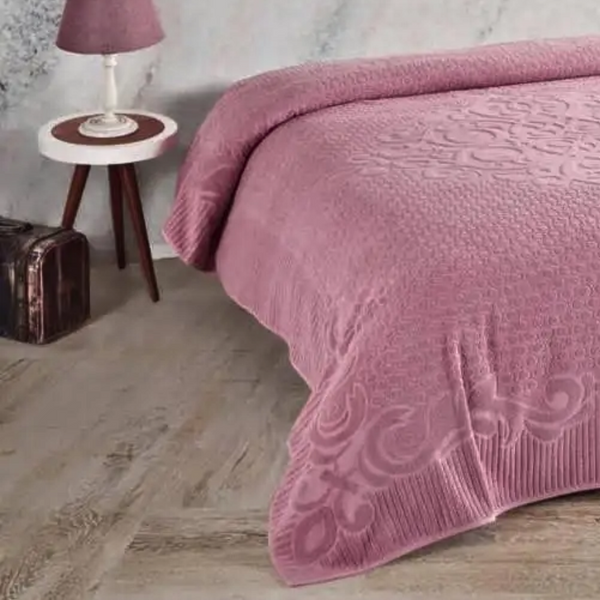 Махрове простирадло Ada Popy Turkey pink3 фото