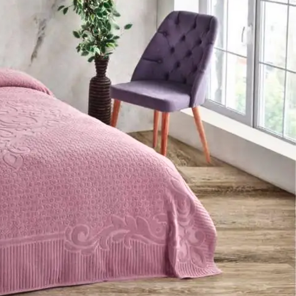Махрове простирадло Ada Popy Turkey pink3 фото