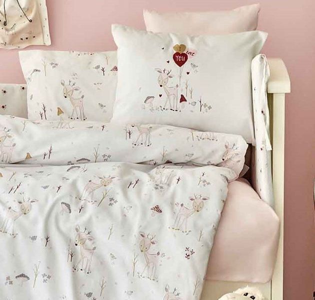 Детский набор в кроватку для новорожденных Karaca Home - Doe pembe розовый (10 предметов) svt-2000022254052 фото