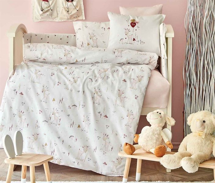 Детский набор в кроватку для новорожденных Karaca Home - Doe pembe розовый (10 предметов) svt-2000022254052 фото