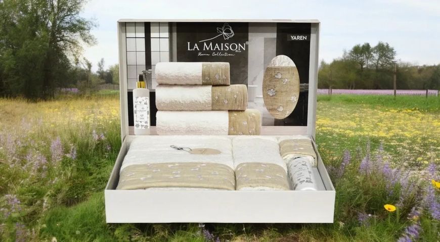 Набор полотенец с ароматом La Maison Yaren (3шт) 3пр (30х50+50х90+70х140) см Набор LaMaison_30246.1 фото