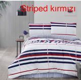 Постельное белье striped kirmizi 200x220 Altinbasak m018840 фото