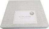 Постільний комплект Grey 10 Stripe U-tek бавовна Hotel Collection сірий Двохспальний posmar69164 фото