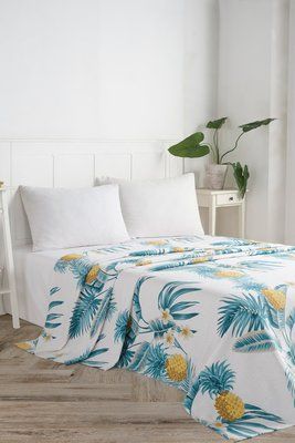 Покривало піке Eponj Home - CustomAnanas beyaz білий вафельне 160x235 svt-2000022297653 фото