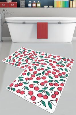 Набір килимків для ванної кімнати Chilai Home CILIEGIA BANYO HALISI DJT 60x100+50x60 Chom_110024102 фото