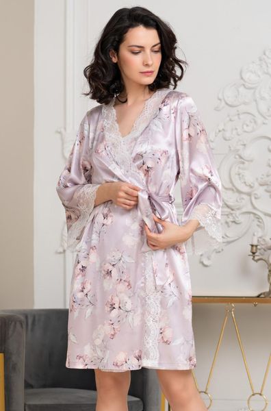 Женский халат Mia-Amore seline 3713 Натуральный шелк seline3713-L/XL фото