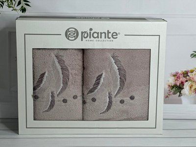 Piante pero gul 3D 2в1 бавовняні рушники Туреччина, Durul Sul-5787 фото